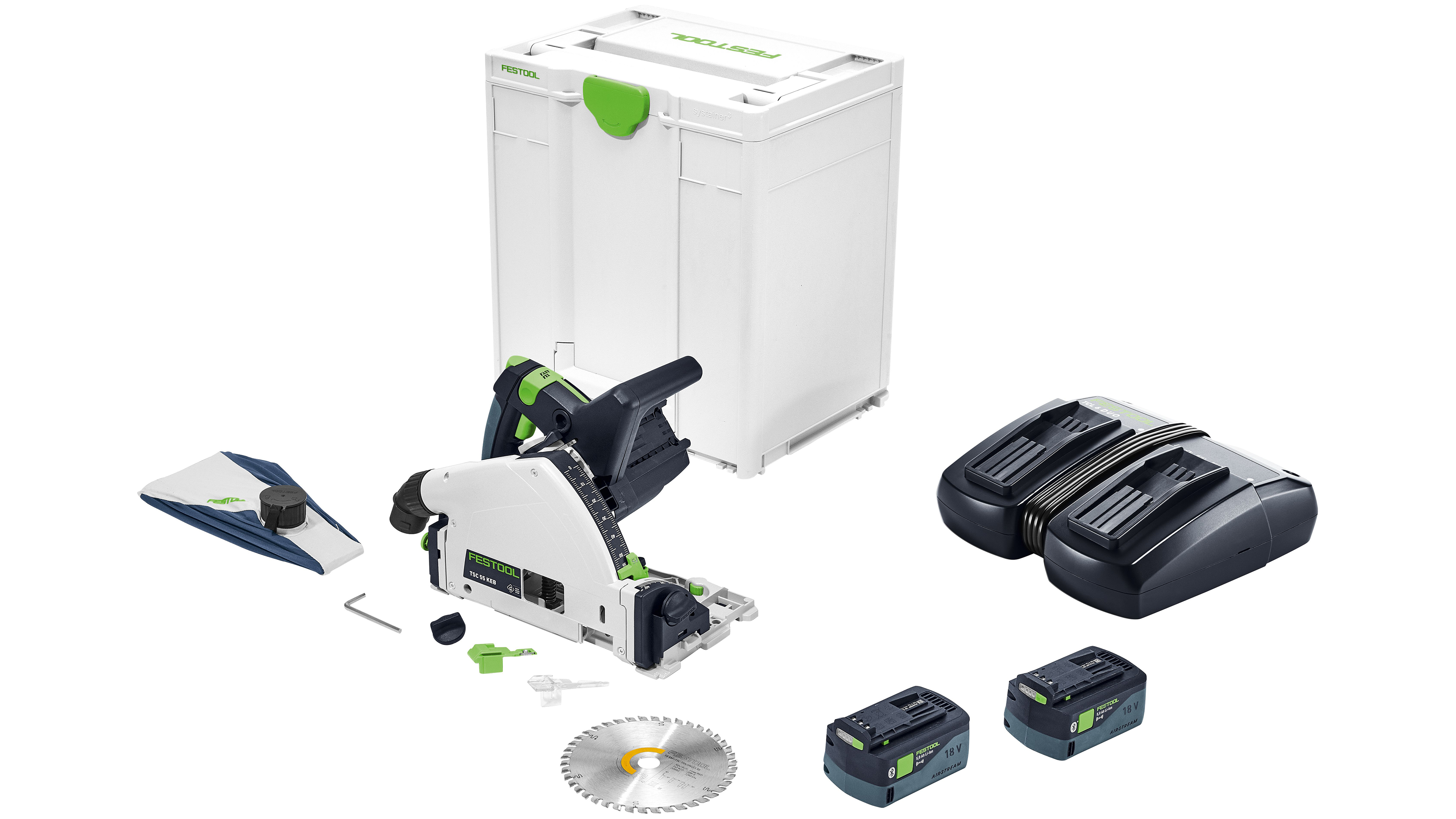 Festool Cordless plunge cut saw TSC 55 5 0 KEBI Plus XL