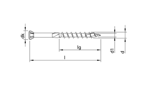 HECO-TOPIX-plus 3,5 x 50, glas strip screw, raised countersunk head, T-Drive, PT, A3K, 500 pcs. HC-60331 1