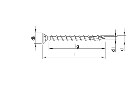 HECO-TOPIX-plus 3,5 x 40, countersunk head, T-Drive, FT, A3K, 500 pcs. HC-62241 1