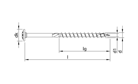 HECO-TOPIX-plus 6,0 x 100, flange head, T-25, PT, A3K, 100 pcs. HC-62278 1