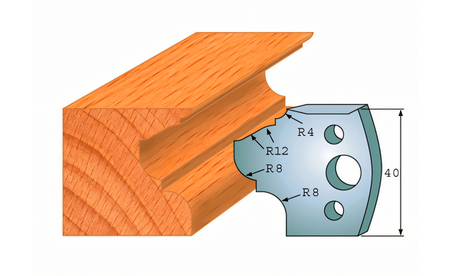 Pair of profiling knives 089 I-F026-089