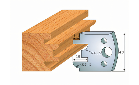 Pair of profiling knives 096 I-F026-096