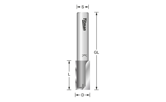 Grooving cutter 20 mm  Z2 TI-M2035-8