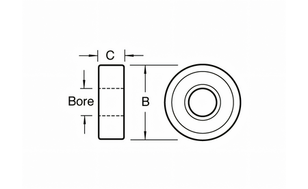 Ball bearing for router  T-BB22 1