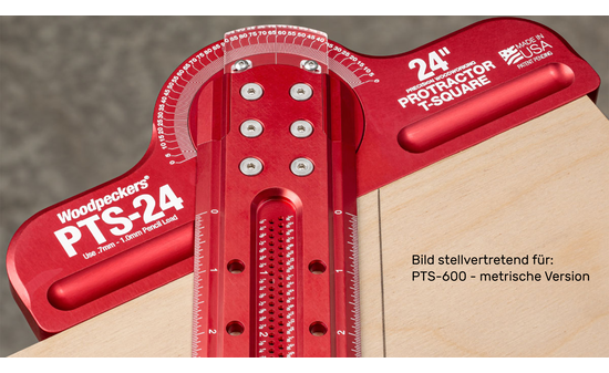 WOODPECKERS Protractor T-Square, 600 mm W-PTS-600