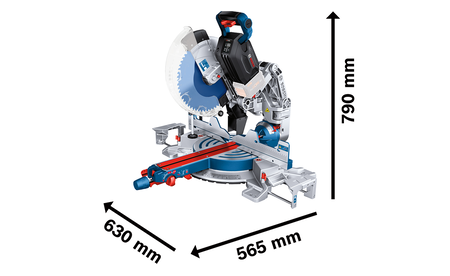 BOSCH GCM 18V-305 GDC Professional cordless mitre saw BITURBO B-0-601-B43-000 2