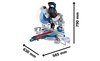 BOSCH GCM 18V-305 GDC Professional cordless mitre saw BITURBO B-0-601-B43-000 2