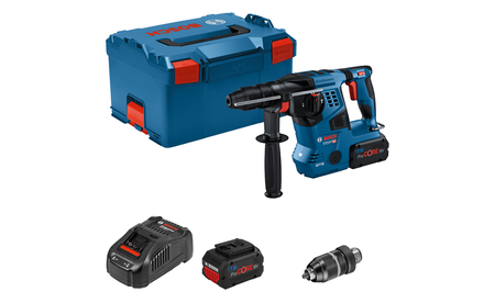 BOSCH GBH 18V-28 CF Professional Akku-Bohrhammer mit SDS plus B-0-611-921-002