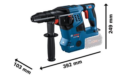 BOSCH GBH 18V-28 CF Professional cordless rotary hammer with SDS plus B-0-611-921-002 1