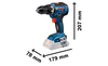 BOSCH GSR 18V-55 Professional cordless drill driver B-0-601-9H5-204 2