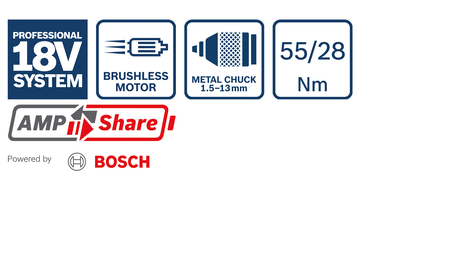 BOSCH GSR 18V-55 Professional cordless drill driver B-0-601-9H5-204 3