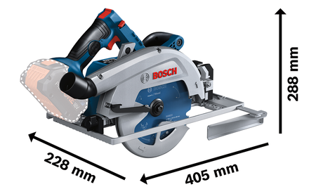 BOSCH GKS 18V-68 GC Professional cordless circular saw BITURBO B-0-601-6B5-130 1