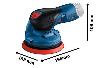 BOSCH GEX 12V-125 Professional cordless random orbital sander B-0-601-372-100 1