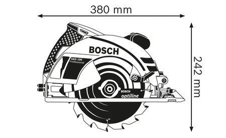 BOSCH GKS 190 Professional portable circular saw B-0-601-623-000 2