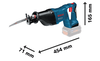 BOSCH GSA 18V-LI Professional cordless reciprocating saw B-0-601-64J-007 1