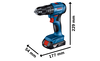 BOSCH GSB 18V-45 Professional cordless hammer drill B-0-601-9K3-305 1