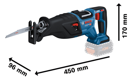 BOSCH GSA 18V-28 Professional cordless reciprocating saw BITURBO B-0-601-6C0-001 1