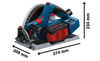 BOSCH GKT18V-52GC Kit Professional cordless plunge-cut saw BITURBO B-0-615-990-M0A 2