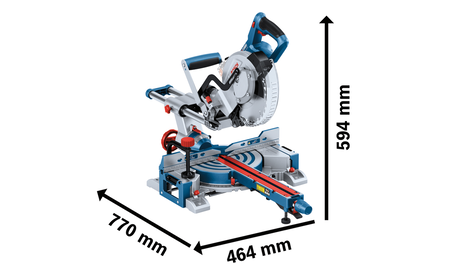 BOSCH GCM 18V-216 D Professional cordless mitre saw BITURBO B-0-601-B51-000 2