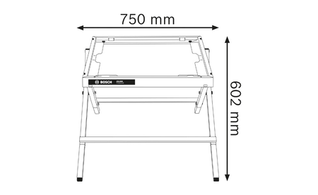 BOSCH GTA 6000 Professional transport and work table B-0-601-B24-100 2