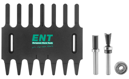 ENT tine milling template incl. cutter set - metric E-09052