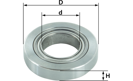 Ball Bearing D 19,05mm d 4.76mm E-00141