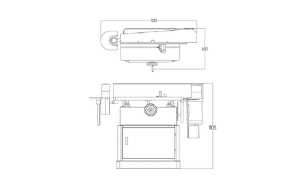 Edge sanding machine Holzprofi Maker ES6108, oscillating HP-M1-ES6108 4