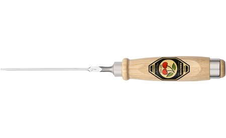 Ciseau à bois KIRSCHEN avec manche en hêtre blanc, 2 mm KI-1001002