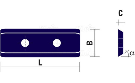 Reversible blade DIA 30 x 12 x 1.5 mm KLE-Z055-033-NKD 1