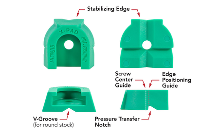 MATCHFIT Dovetail Track Clamp AP incl. X-PAD (4-Pack) SET-DVC-X-PAD 5