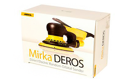 Random orbital sander Mirka DEROS II 650 150 mm stroke 5.0 incl. Abranet SET-DEROS150-NET 5