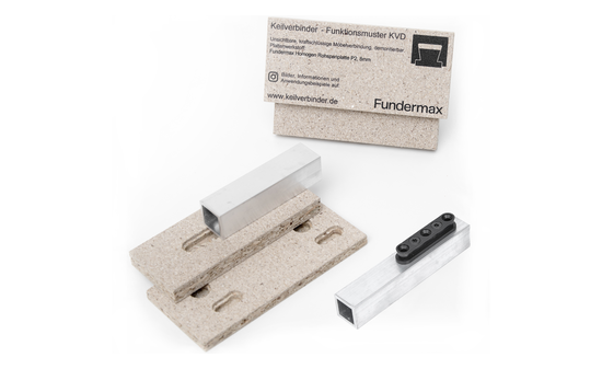 Keilverbinder dovetail connector sample - Chipboard KV-M-SPAN