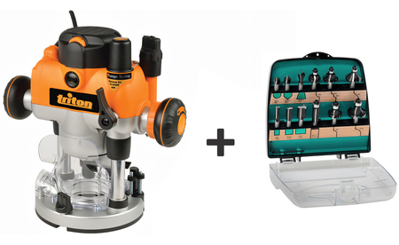 Triton MOF001 plus 12 pc Router Bit Set SET-MOF001-SS8