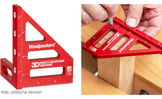 Équerre multi-marquage 3D Woodpeckers W-3D-MMS-M